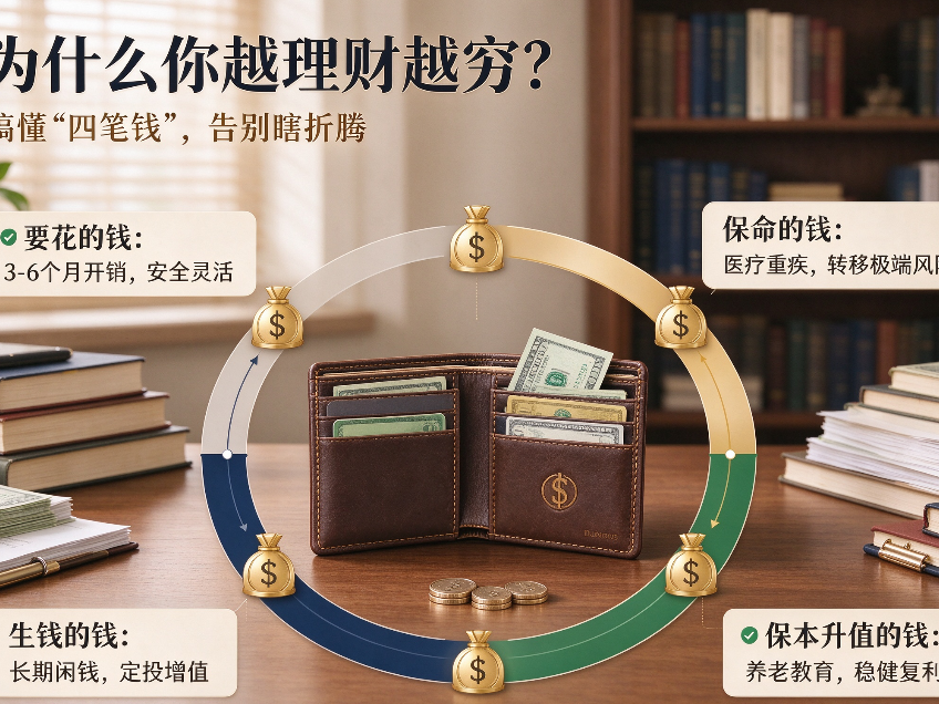 为什么你越理财越穷？搞懂这“四笔钱”，告别瞎折腾的财富陷阱
