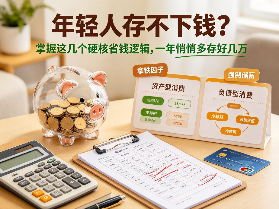 年轻人存不下钱?掌握这几个硬核省钱逻辑,一年悄悄多存好几万